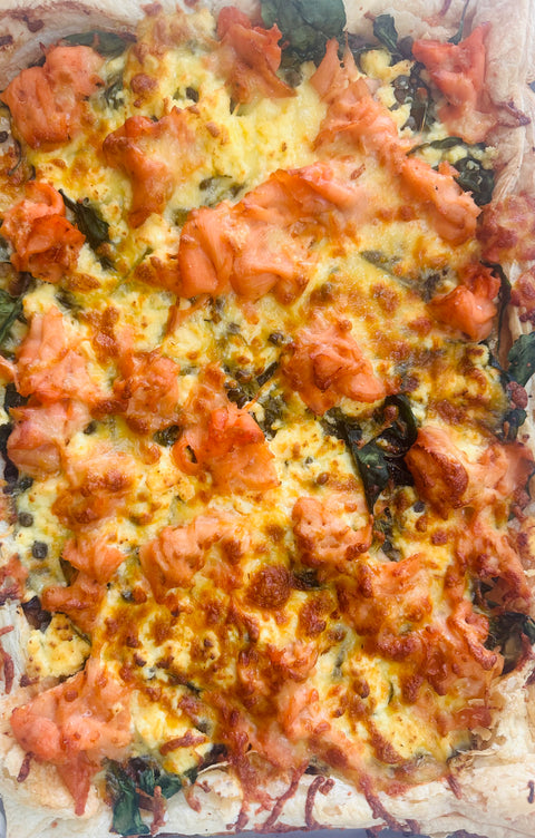 Smoked Salmon Flat Tart