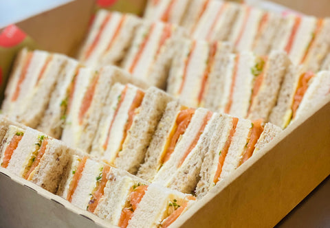 Smoked Salmon Club Sandwiches