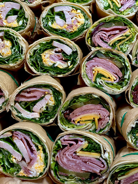 Box of Ham, Cheese and Salami Wraps
